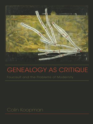 cover image of Genealogy as Critique